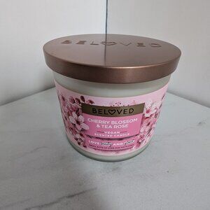 Beloved Cherry Blossom & Tea Rose 3-Wick Vegan Candle 15oz
